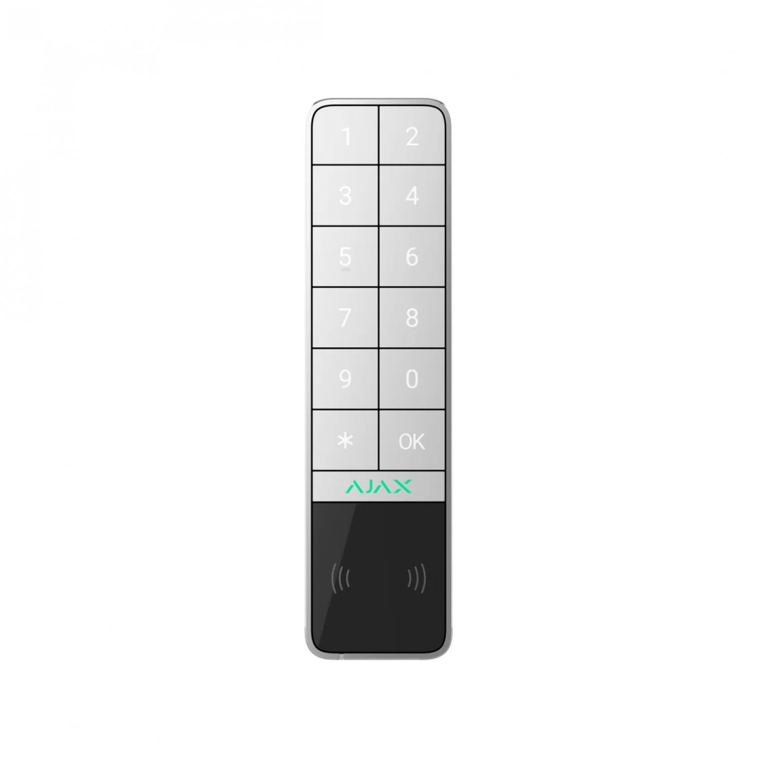 AJAX KeyPad Outdoor Jeweller wireless With DESFire and BLE card reader White