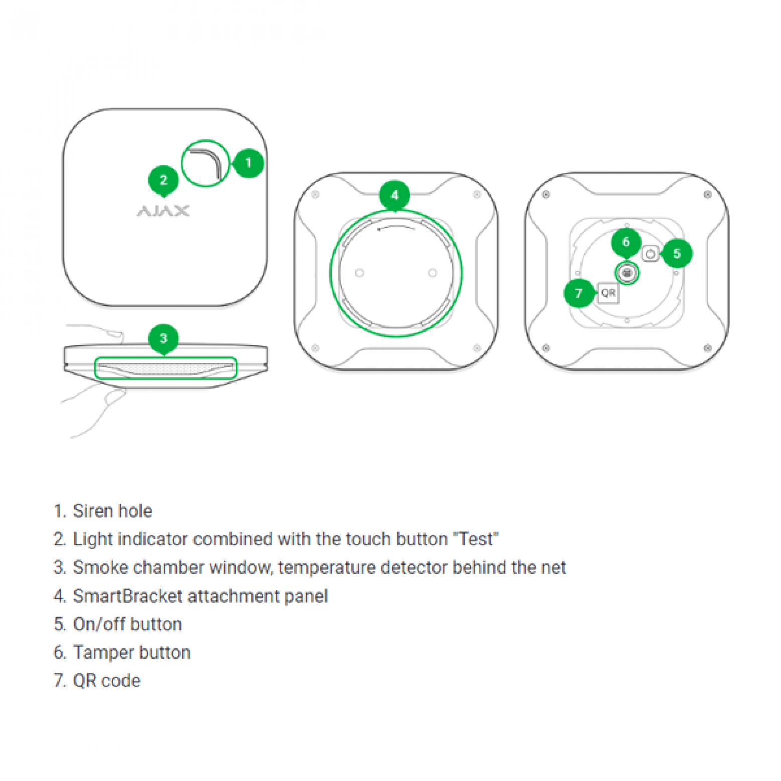 Ajax FireProtect plus wireless smoke+CO detector Ajax FireProtect plus wireless smoke+CO detector
