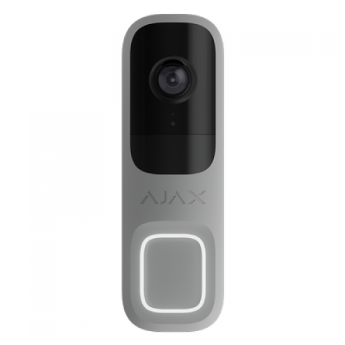 AJAX Doorbell 4 MP Camera with built-in AI and PIR Sensor Gray AJAX Doorbell 4 MP Camera with built-in AI and PIR Sensor Gray