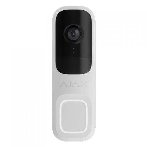 AJAX Doorbell 4 MP Camera with built-in AI and PIR Sensor White AJAX Doorbell 4 MP Camera with built-in AI and PIR Sensor White