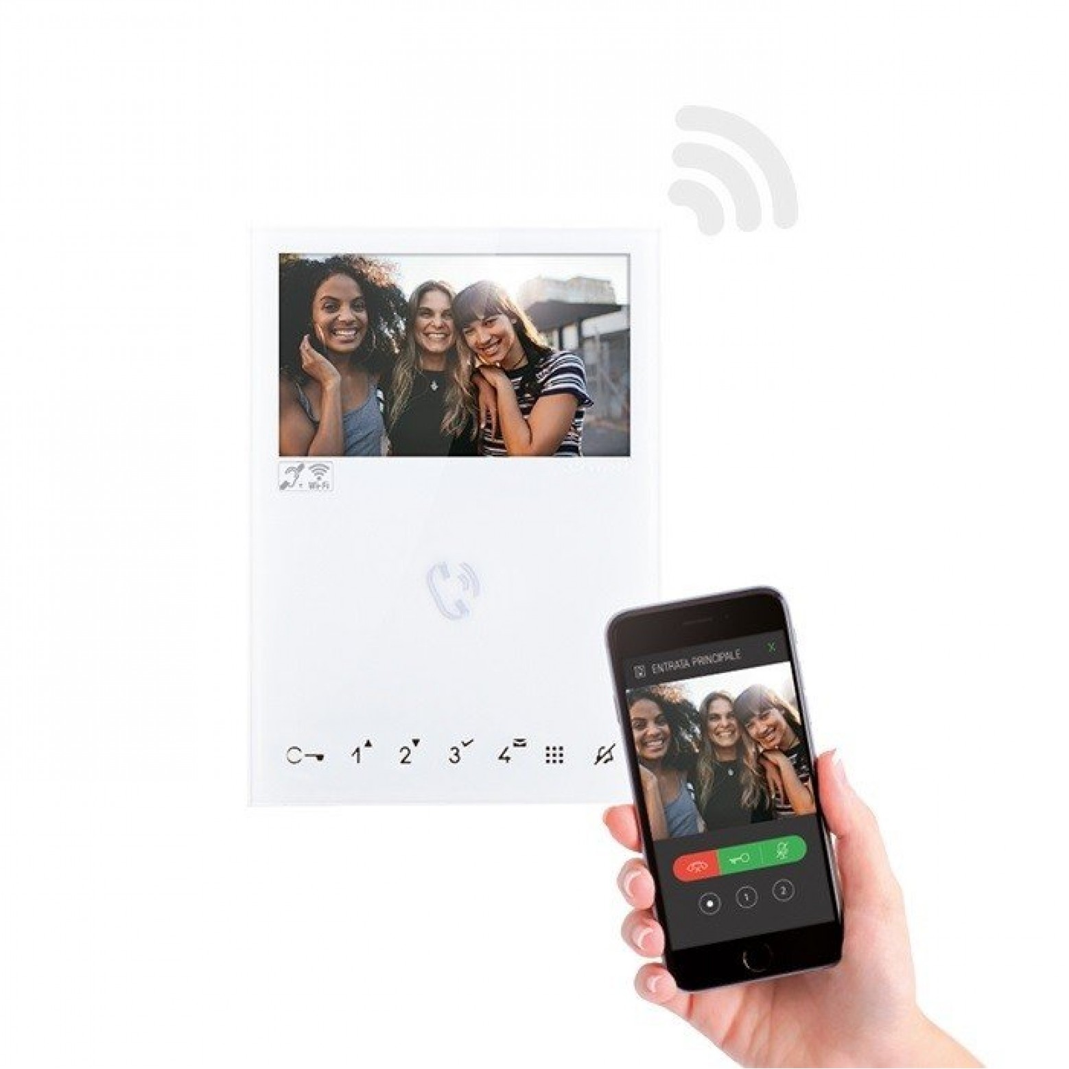 Comelit 6741W Indoor Handsfree White Comelit 6741W Indoor Handsfree White
