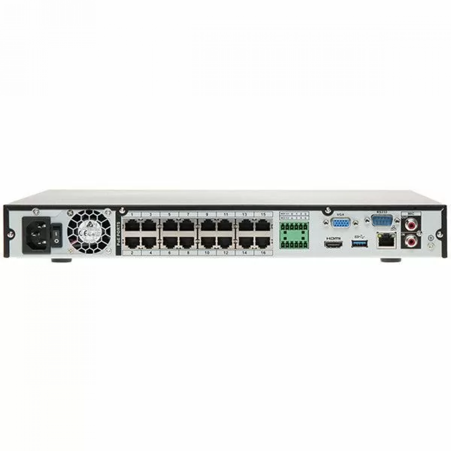Dahua NVR5232-16P-EI - WizSense - Network Video Recorder - 16x PoE - 32 IP cameras