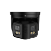 Dahua PDW5849P-A180-E2-ASTE - WizMind - Full color - Panorama 180° degrees - Dual-Lens - Turret - 8Mp - Black