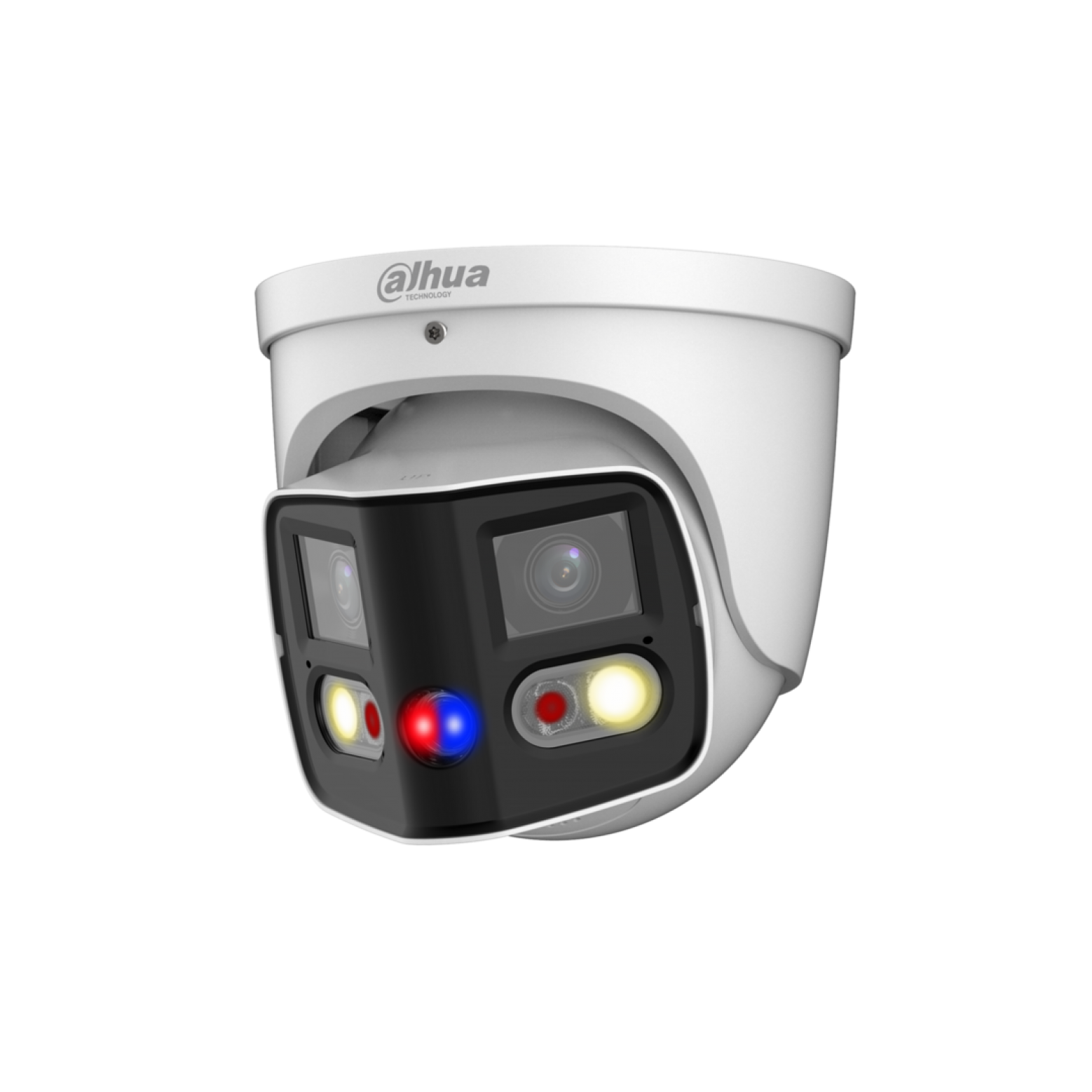 Dahua IPC-PDW3849P-A180-AS-PV - WizSense - Panorama 180° degrees - Tioc - Dual-Lens - Turret - 8Mp - Wit