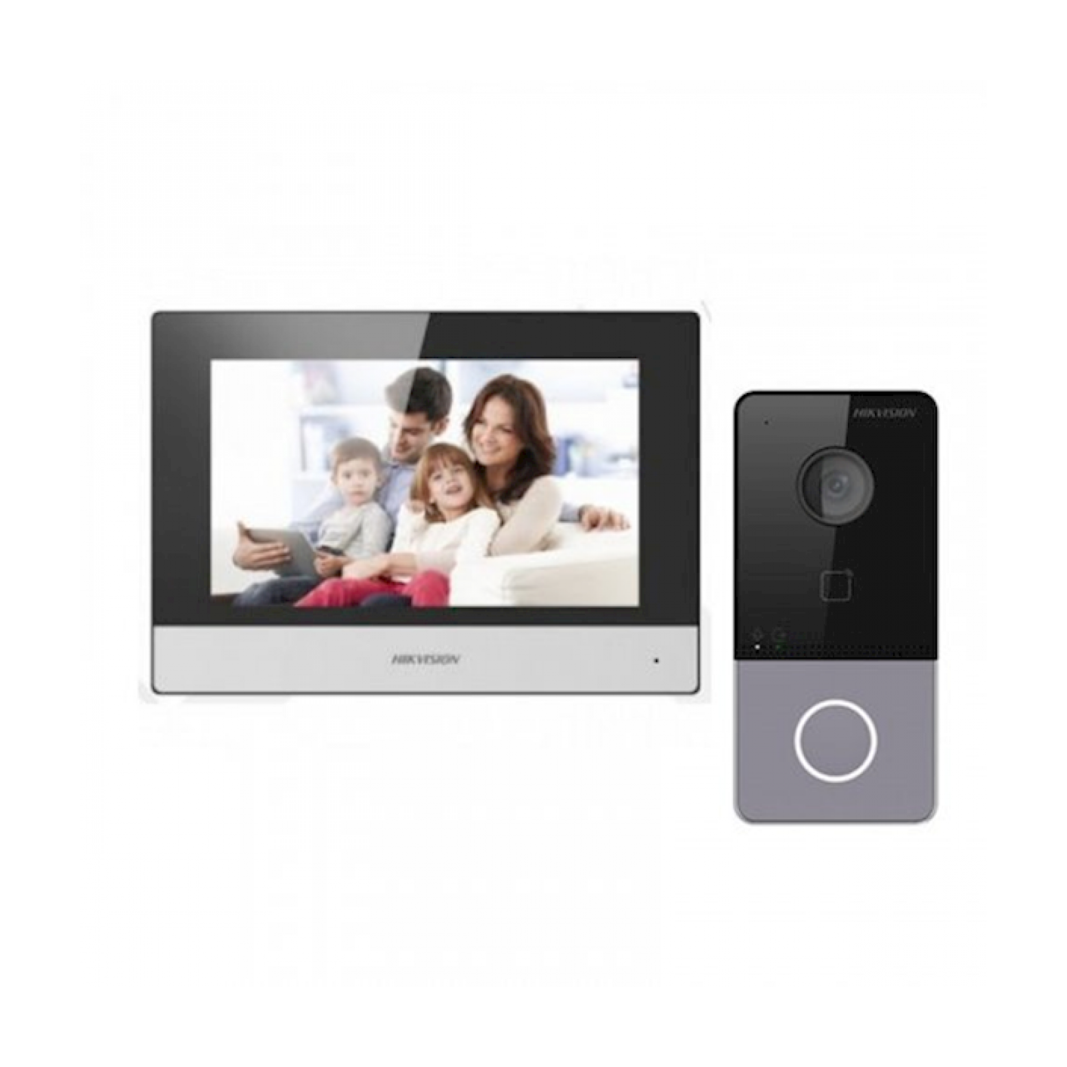Hikvision Intercomset, Deurbel en 7 inch scherm Hikvision Intercomset, Deurbel en 7 inch scherm