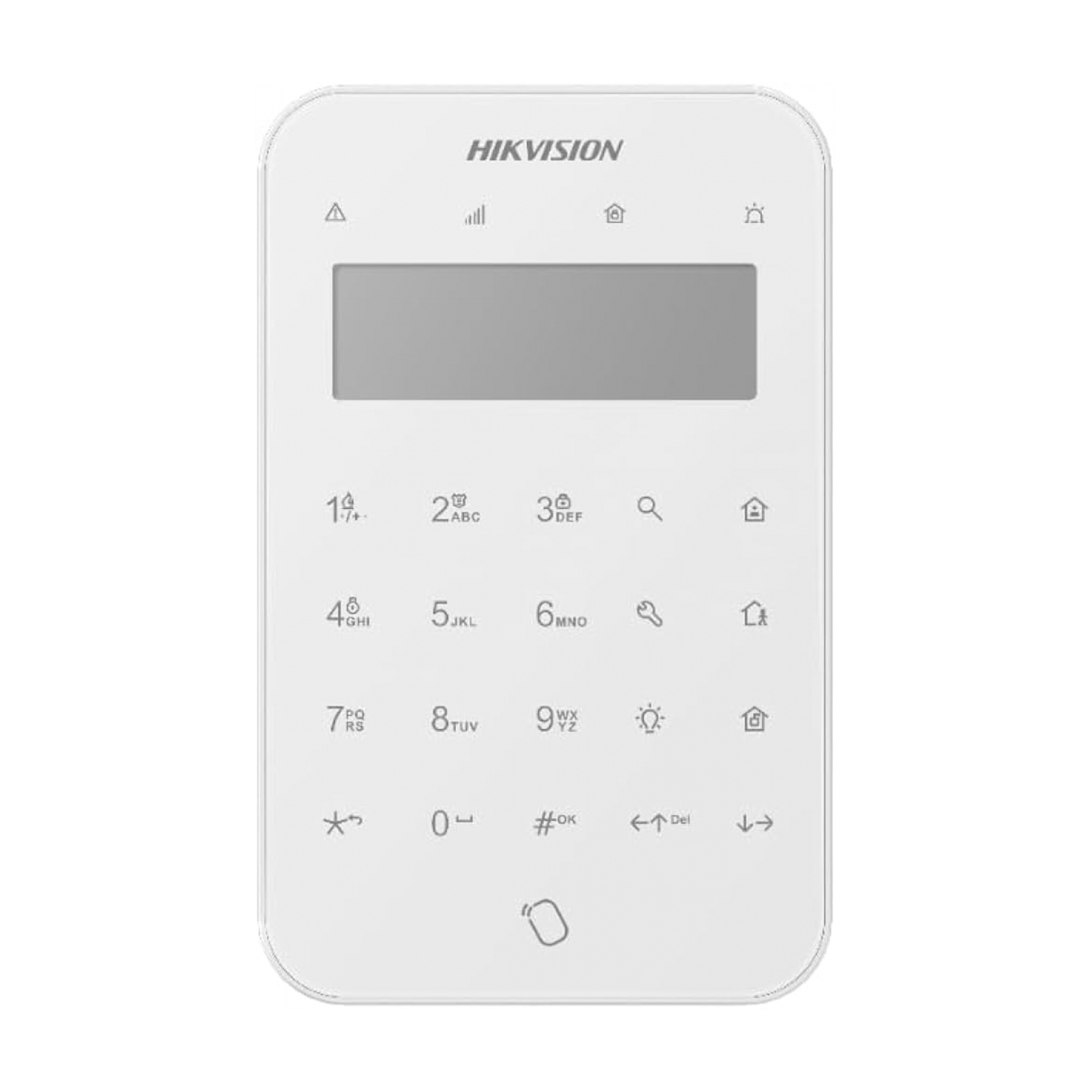Hikvision DS-PK1-LT-WE Wireless LCD Keypad With Tag Function White