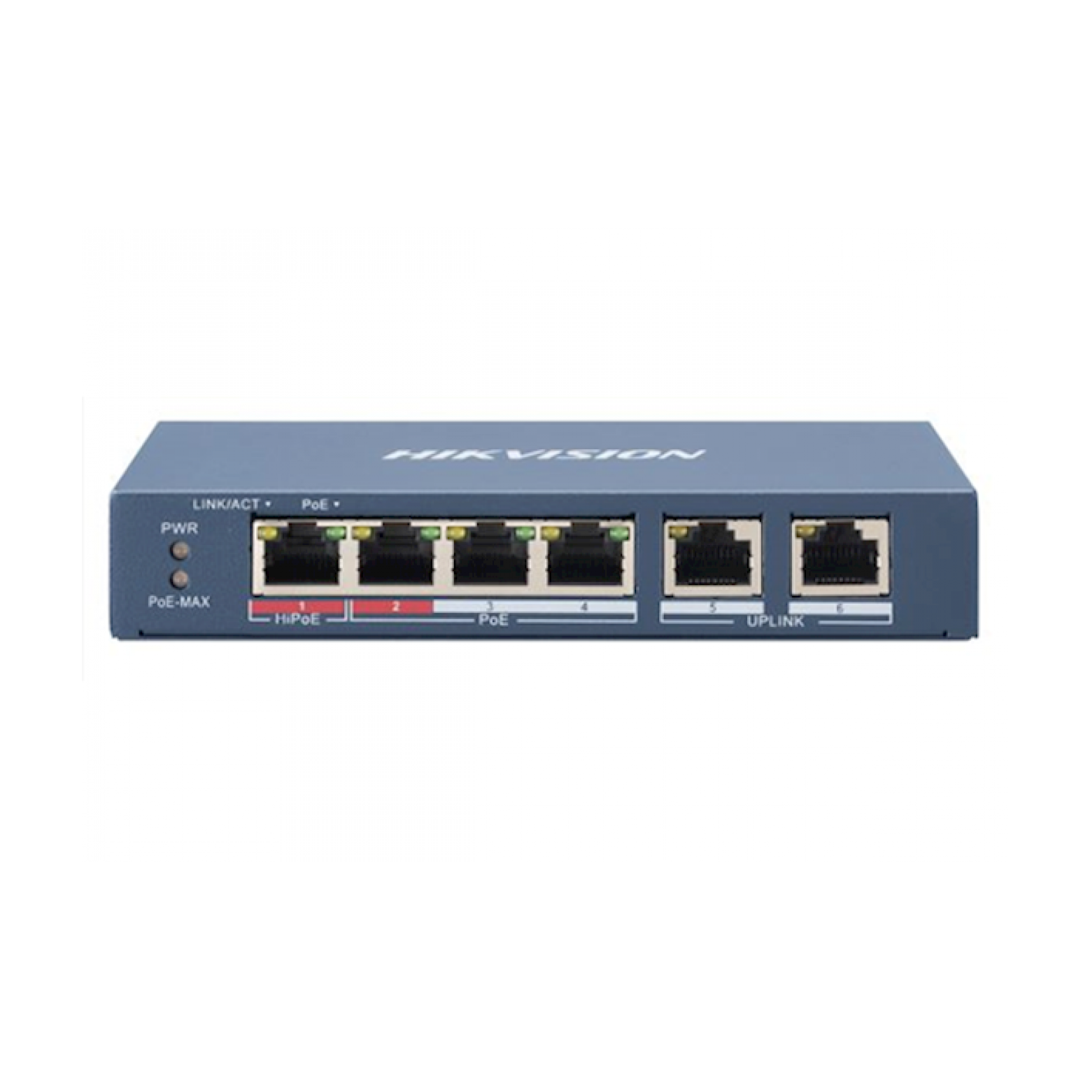 Hikvision DS-3E0106HP-E PoE switch, 1x High PoE, 3x PoE, 100M Unmanaged
