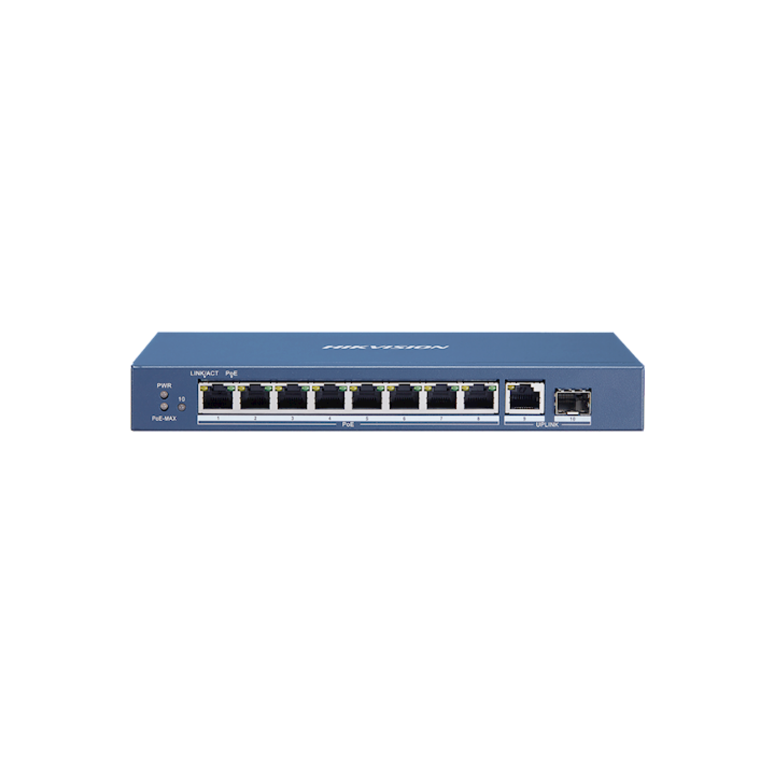 Hikvision DS-3E0510P-E, 10 Ports, 8x POE, Gigabit Unmanaged