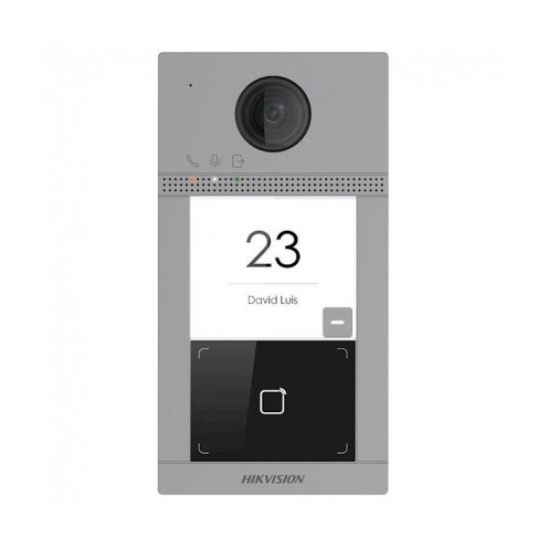 Hikvision DS-KV8113-WME1, 1 bell push button, IR lighting intercom