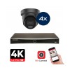 Hikvision Camera Set - 4x Colorvu 3.0 - Turret - 8MP (4K) - Audio and microphone - IP - Black