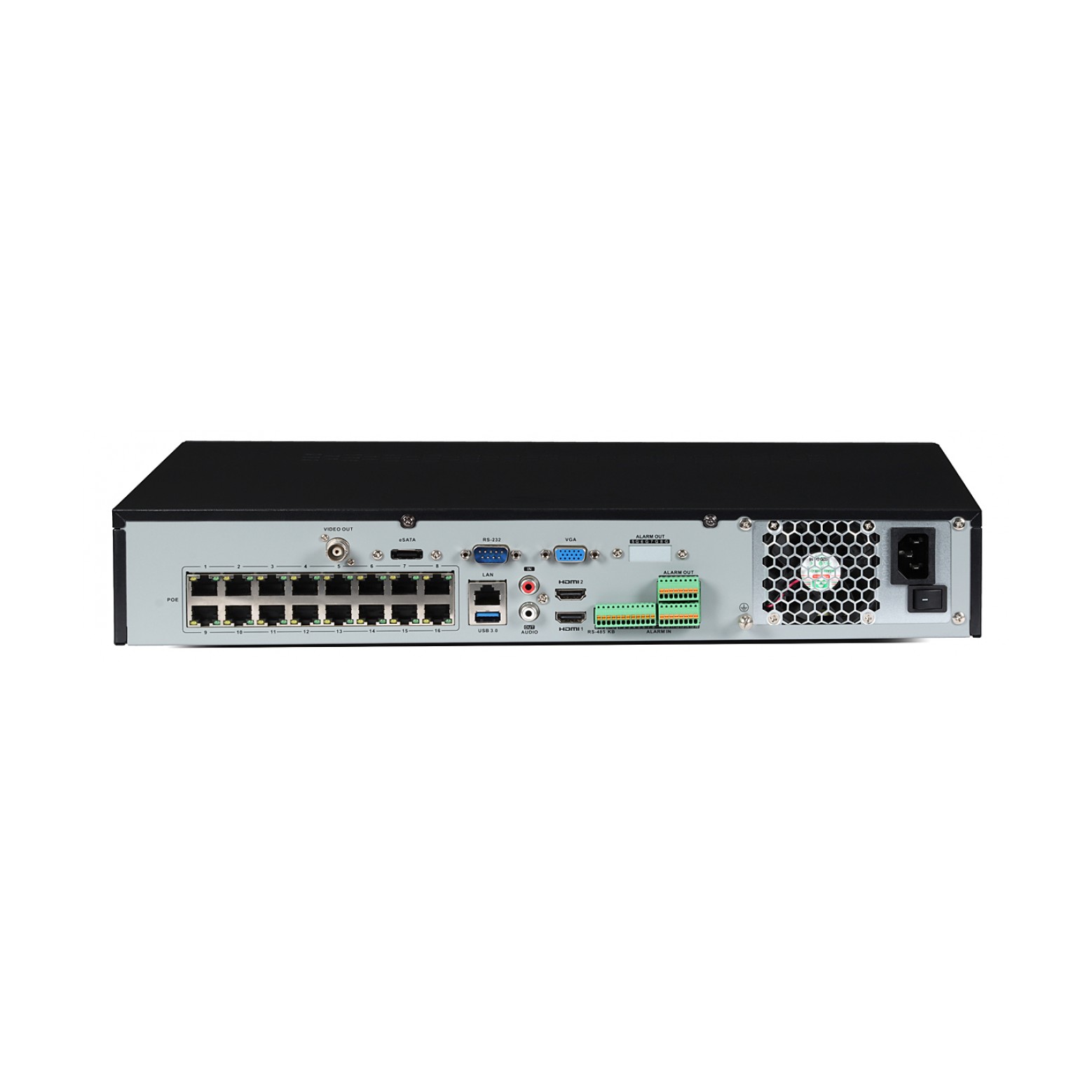 Hikvision DS-7716NXI-I4/16P/S - AcuSense - NVR - 16 channel - 4K recorder - up to 12mp - 4x SATA - 16x PoE