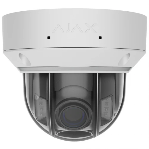 Ajax Systems - Dome - Varifocal 2.8–12 mm - 8 Megapixel - IP Camera - Hybrid Lighting - White