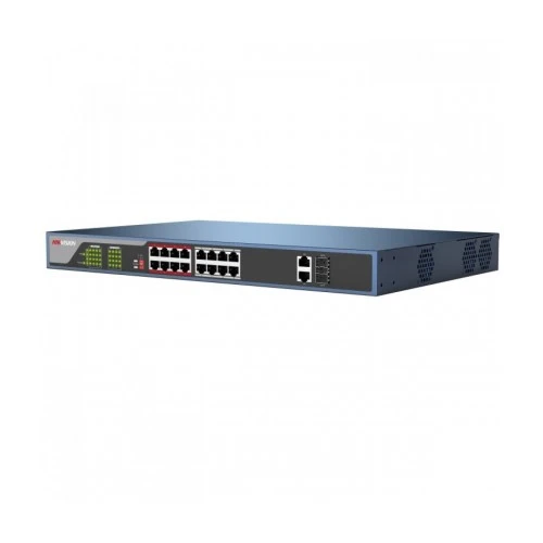 Hikvision DS-3E0318P-E Network Switch 16 PoE Ports 250meter PoE Range