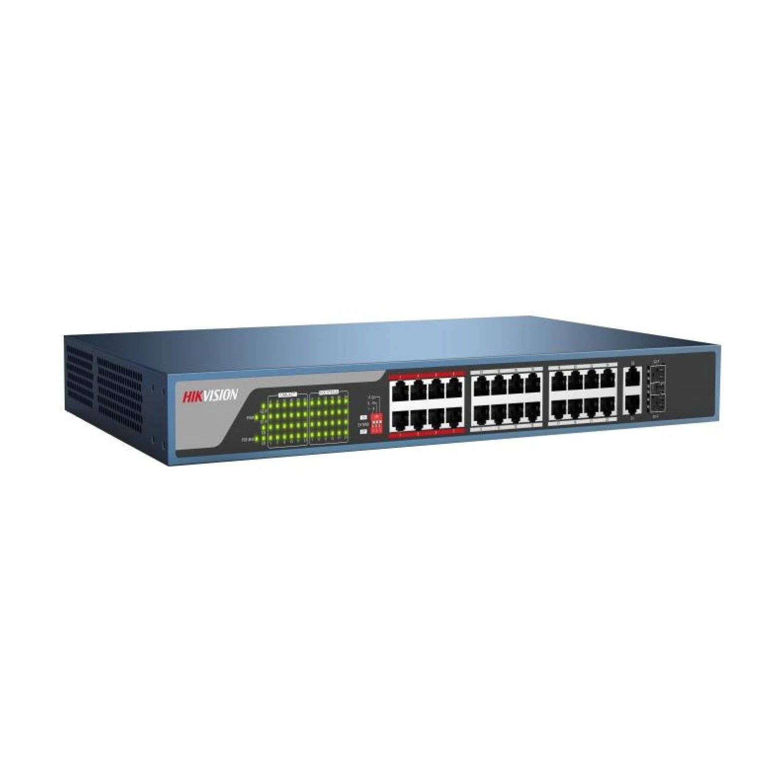 Hikvision DS-3E0326P-E Network Switch 24 PoE Ports 250meter PoE Range