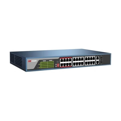 Hikvision DS-3E0326P-E Network Switch 24 PoE Ports 250meter PoE Range
