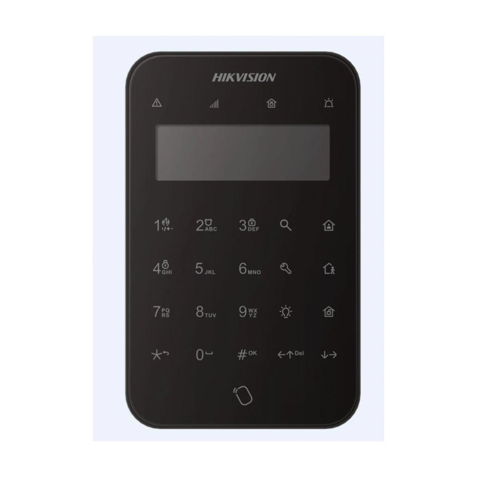 Hikvision DS-PK1-LT-WE Wireless LCD Keypad With Tag Function Black