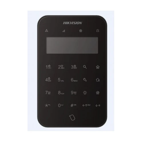 Hikvision DS-PK1-LT-WE Wireless LCD Keypad With Tag Function Black