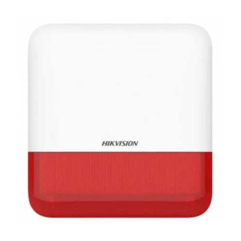 Hikvision DS-PS1-E-WE Wireless Outdoor Siren With Flash Light Red
