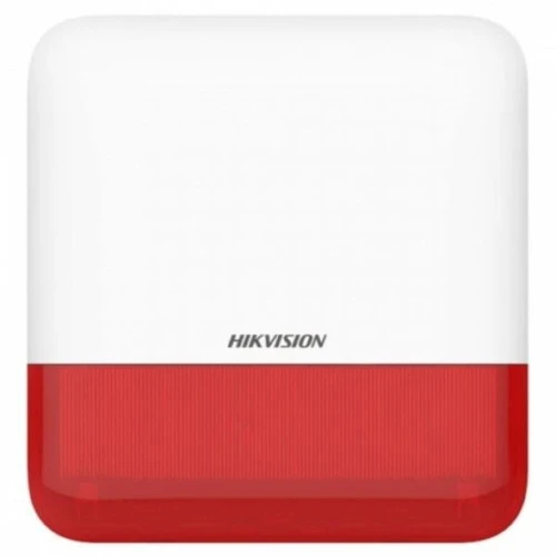 Hikvision DS-PS1-E-WE Wireless Outdoor Siren With Flash Light Red