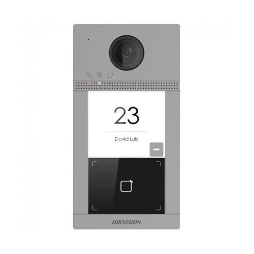 Hikvision DS-KV8113-WME1, 1 bell push button, IR lighting intercom