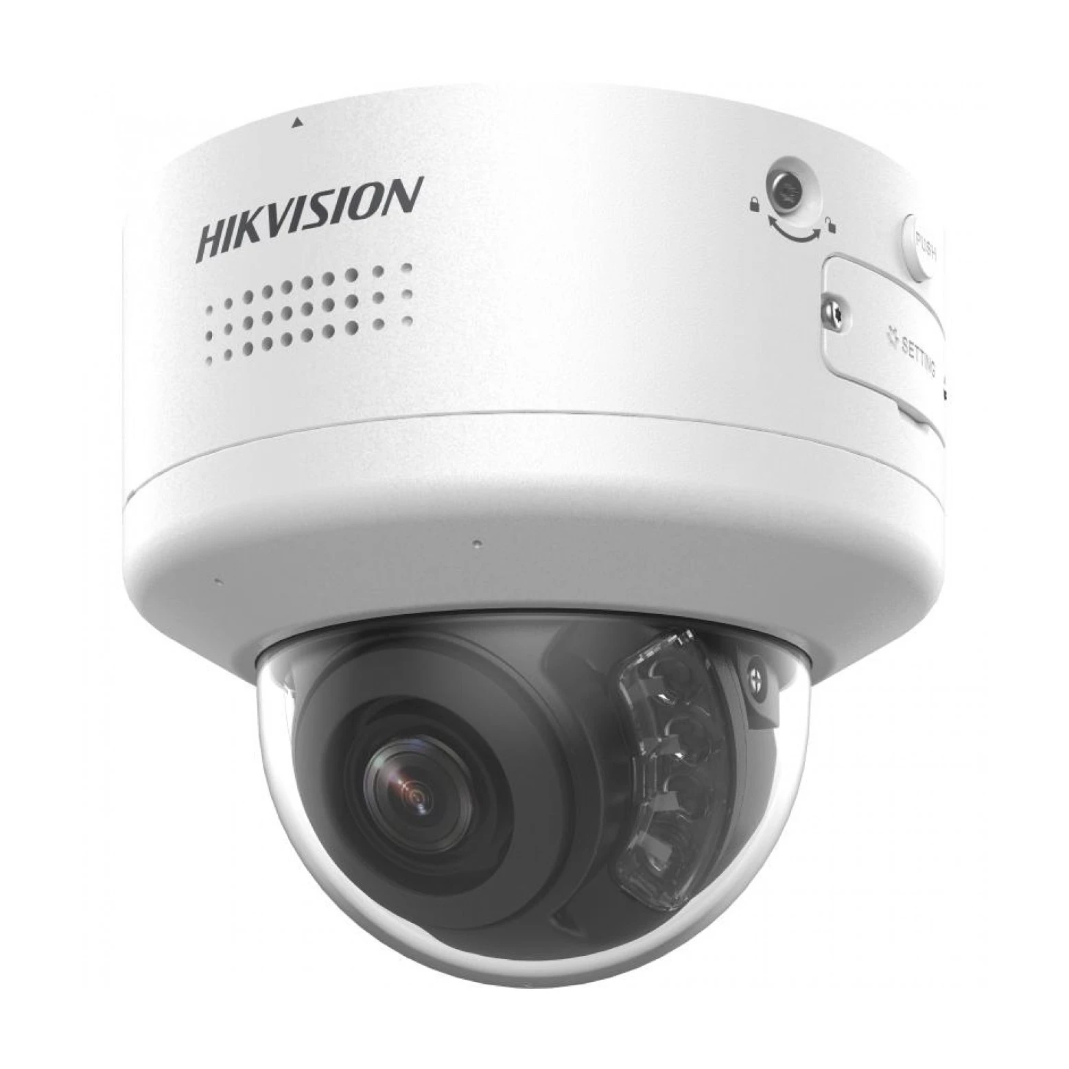 Hikvision DS-2CD2787G2H-LIPTRZ2U/SL - 8MP - ColorVu - PTRZ - Vandal Dome - 2.8-12mm - Motor zoom lens - White