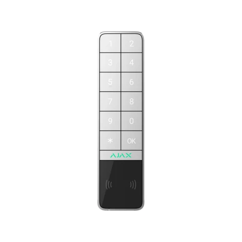 AJAX KeyPad Outdoor Jeweller wireless With DESFire and BLE card reader White