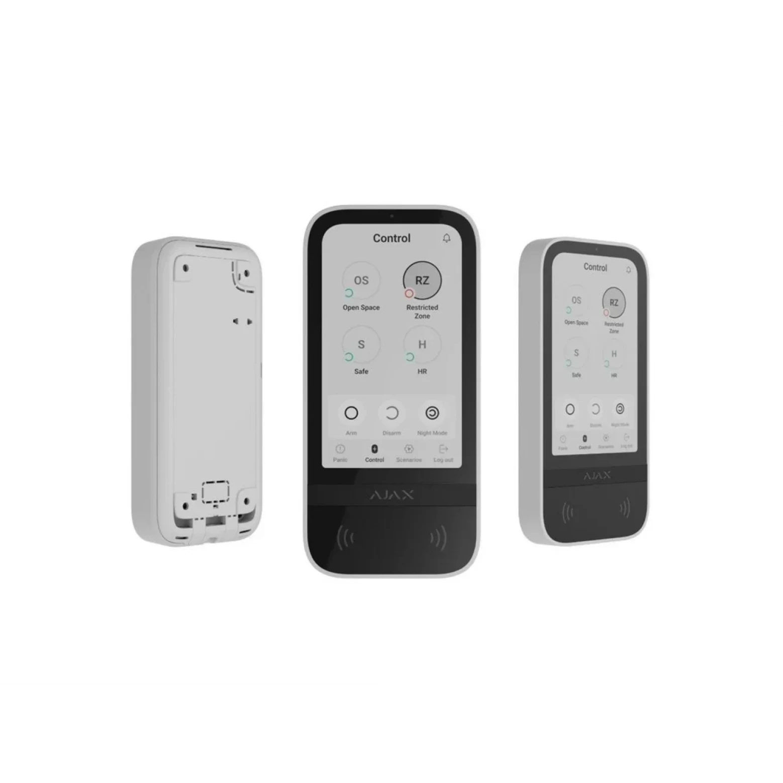 AJAX Wireless Touchscreen Keypad White