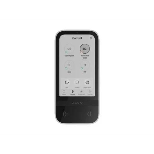 AJAX Wireless Touchscreen Keypad White