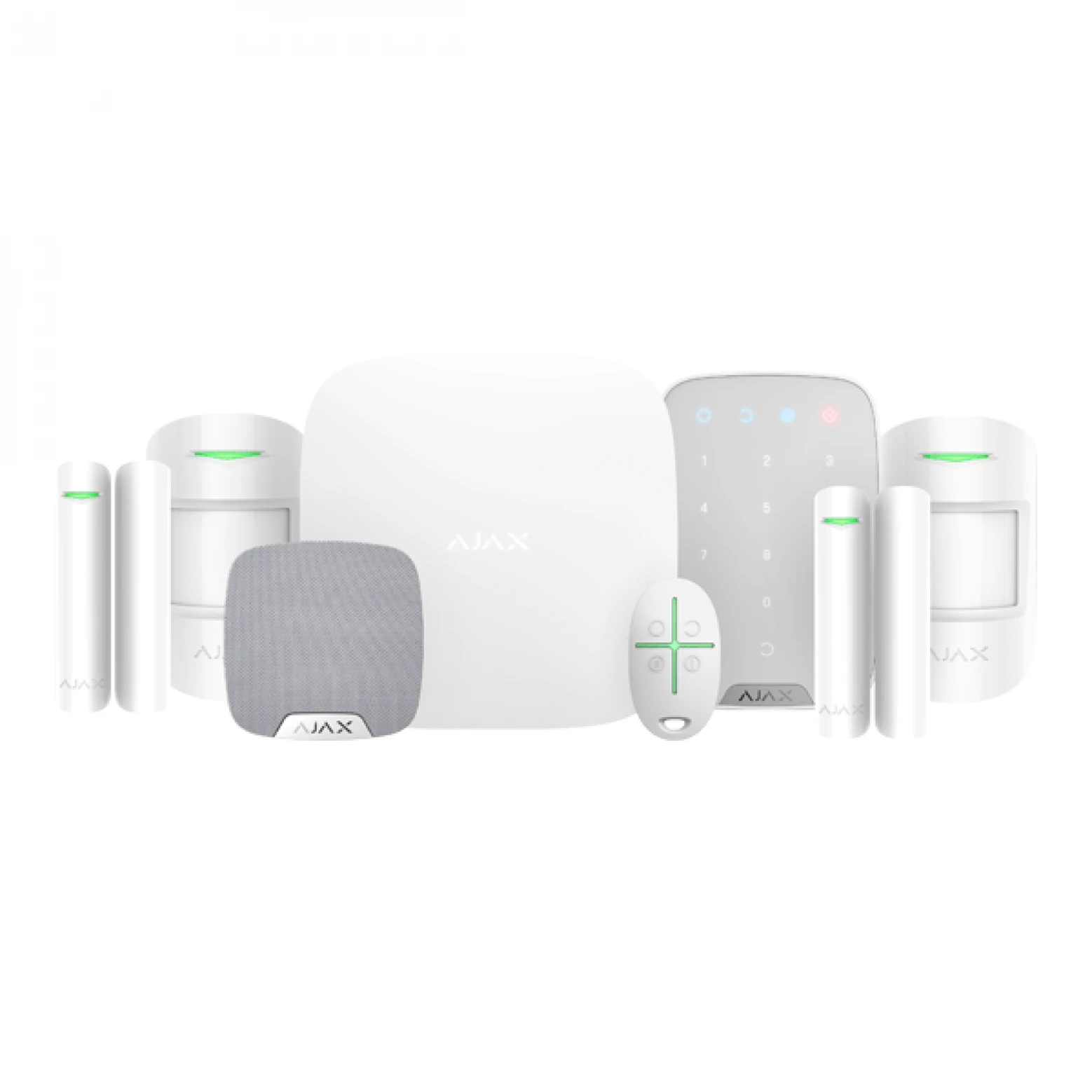 AJAX Wireless Alarm System Luxury Set White