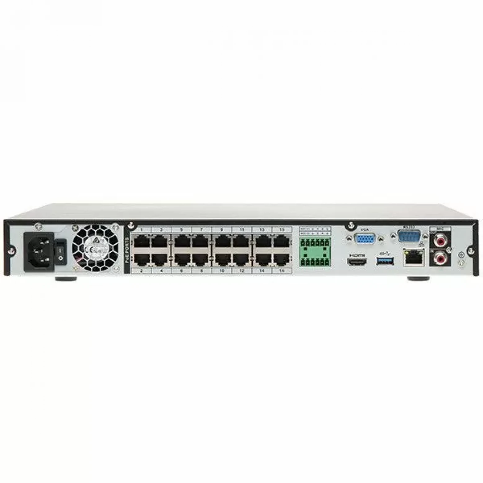 Dahua NVR5232-16P-EI - WizSense - Network Video Recorder - 16x PoE - 32 IP cameras