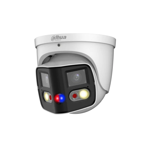 Dahua IPC-PDW3849P-A180-AS-PV - WizSense - Panorama 180° degrees - Tioc - Dual-Lens - Turret - 8Mp - Wit