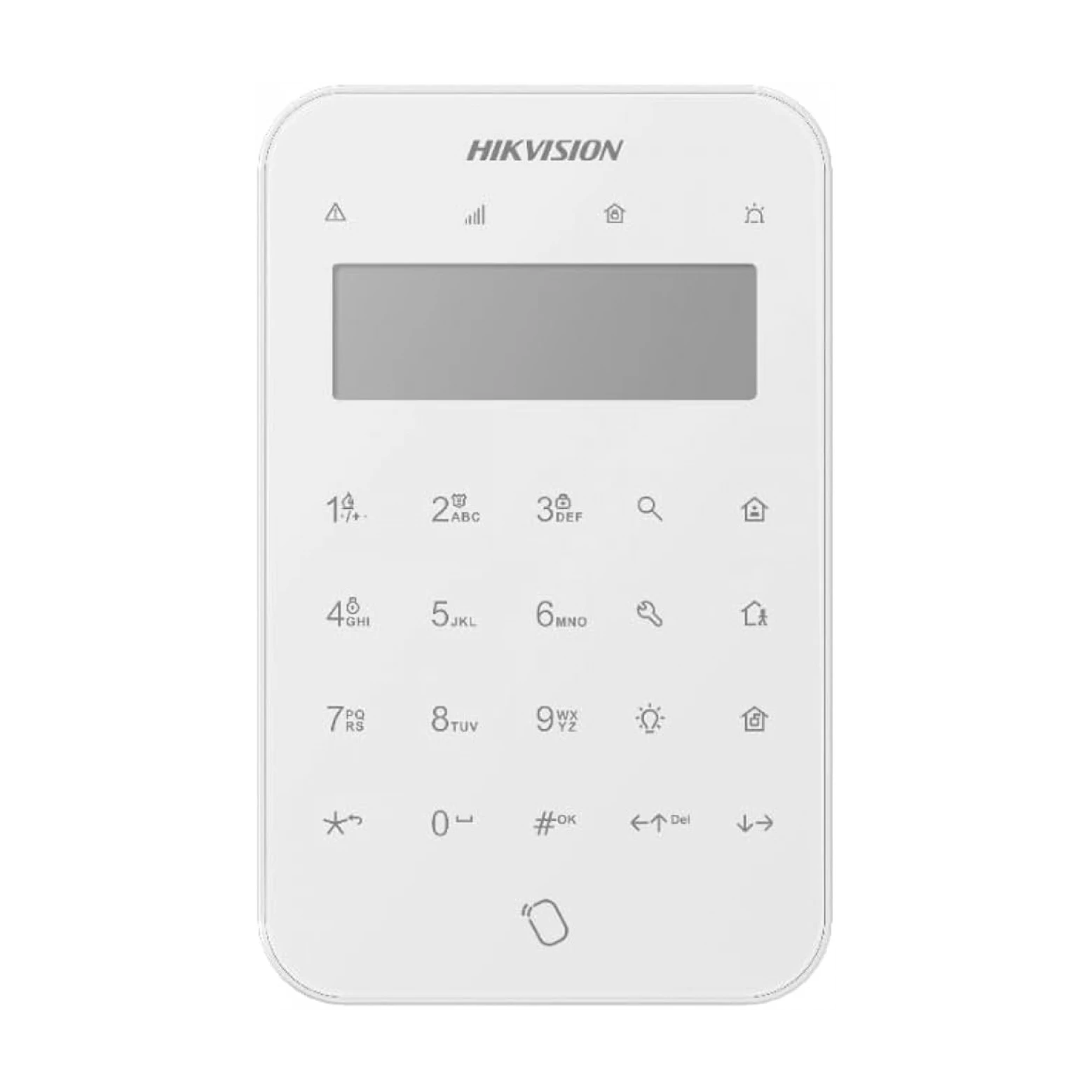 Hikvision DS-PK1-LT-WE Wireless LCD Keypad With Tag Function White