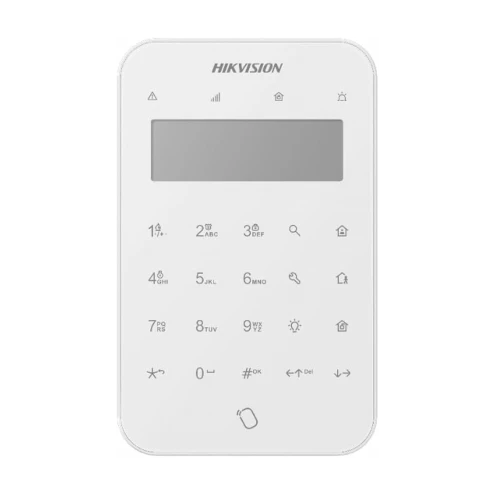 Hikvision DS-PK1-LT-WE Wireless LCD Keypad With Tag Function White