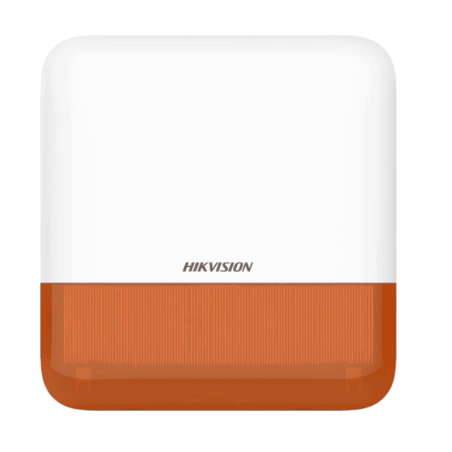 Hikvision DS-PS1-E-WE Wireless Outdoor Siren With Flash Light Orange