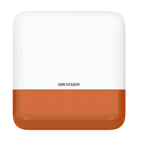 Hikvision DS-PS1-E-WE Wireless Outdoor Siren With Flash Light Orange