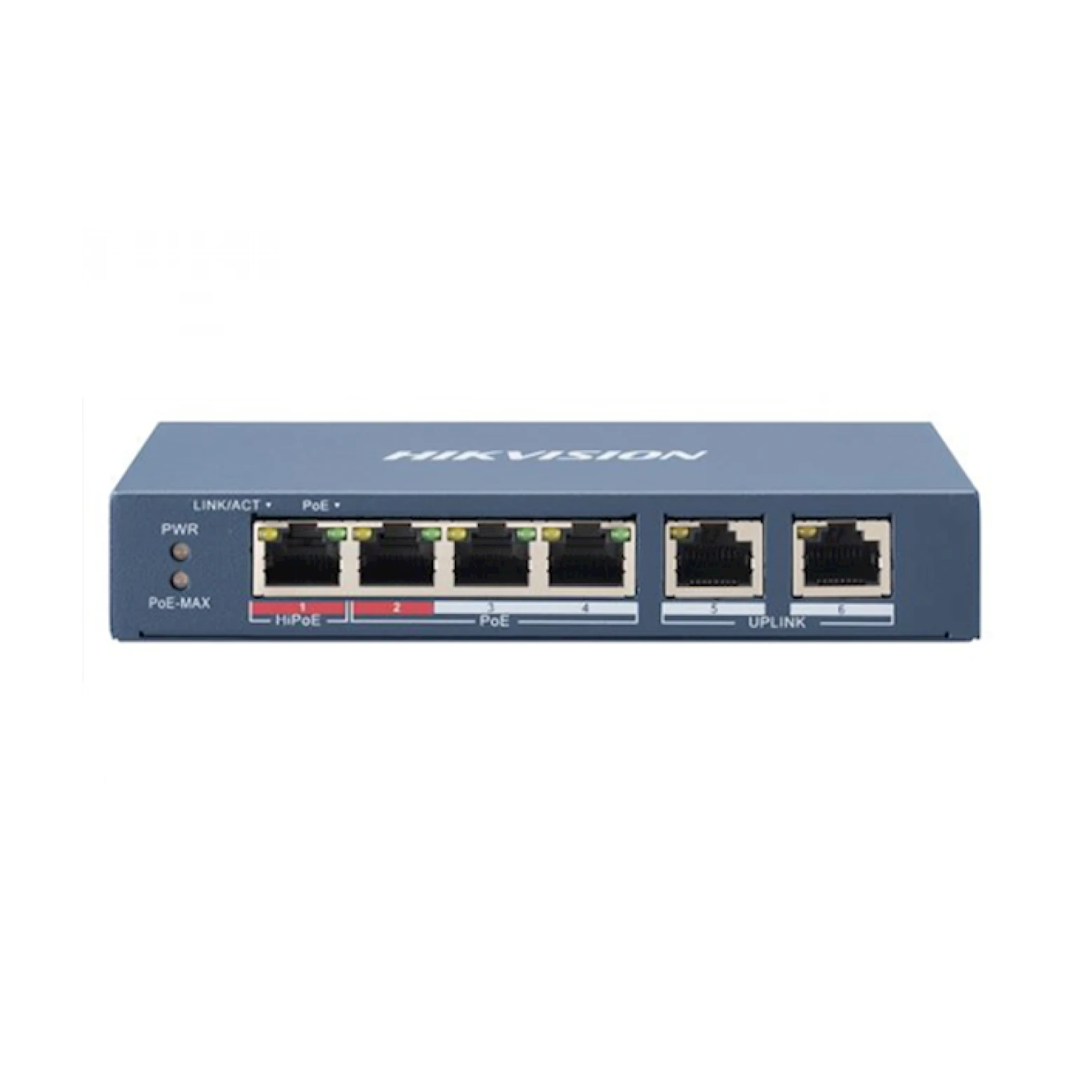 Hikvision DS-3E0106HP-E PoE switch, 1x High PoE, 3x PoE, 100M Unmanaged